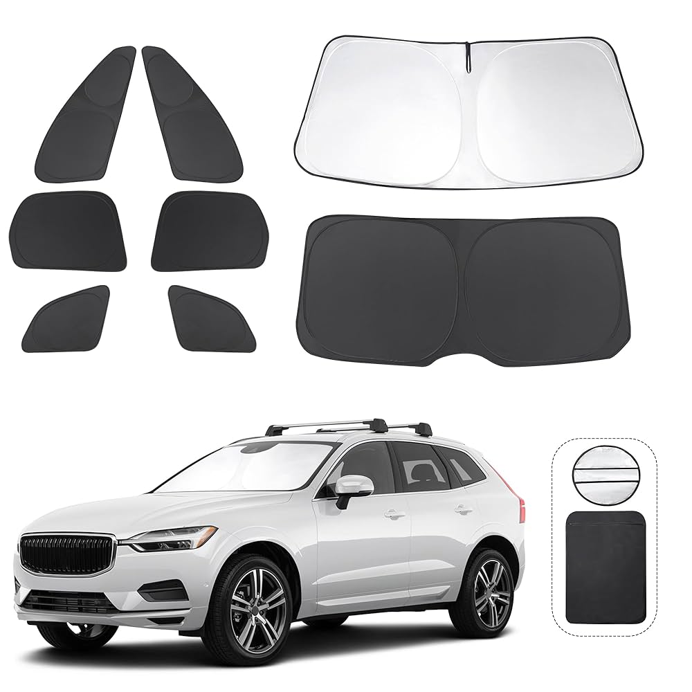 極美品　VOLVO XC60 専用　サンシェード　ウィンドスクリーン Amazon.com: TINGLU Window Shades for Volvo XC60 2018-2024